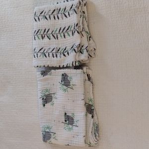 BOGO Set of 2 Wertex 100% Cotton Swaddle Blankets